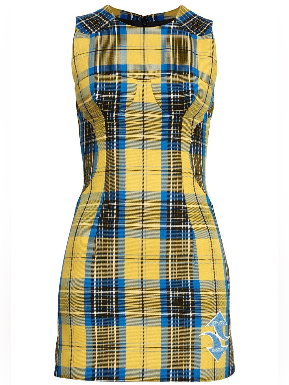Off-White Check Bullet Wool Minidress sz 40 / XS / Small